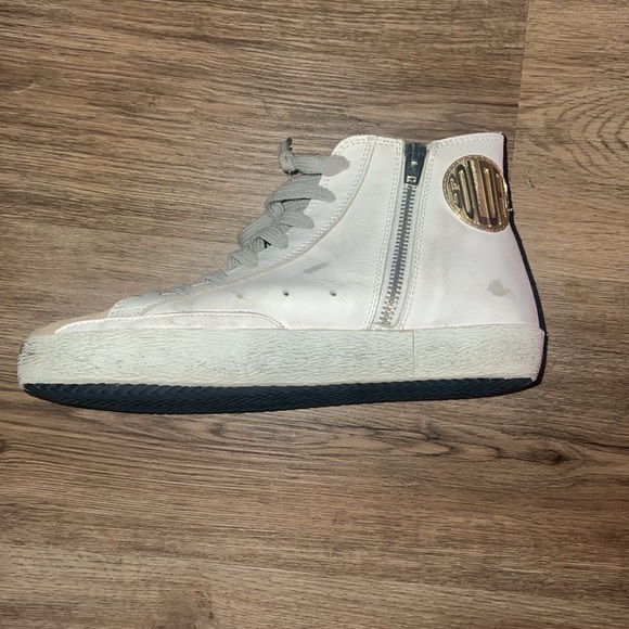 Golden Goose Francy private Edition Mixed Leather High-Top Sneakers- #243 - Picture 10 of 12